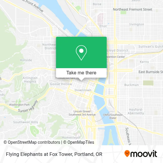 Flying Elephants at Fox Tower map