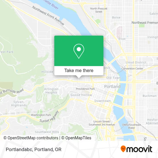 Portlandabc map