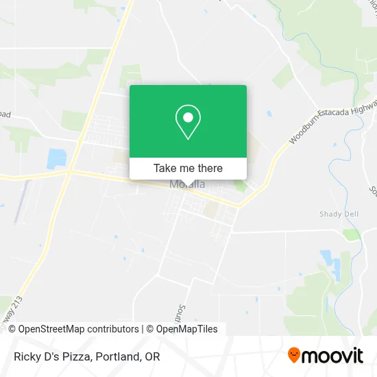 Ricky D's Pizza map