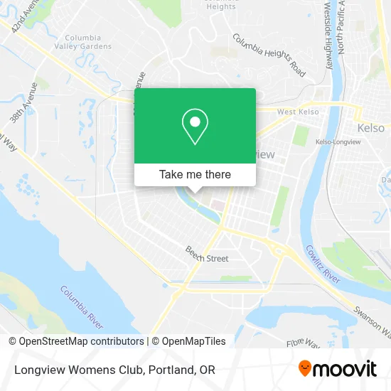 Longview Womens Club map