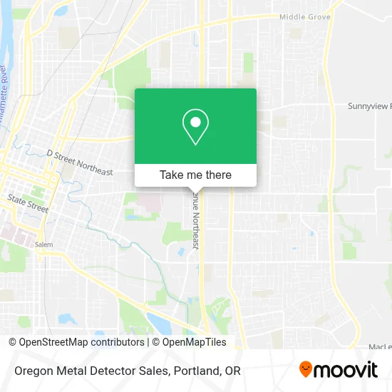 Oregon Metal Detector Sales map