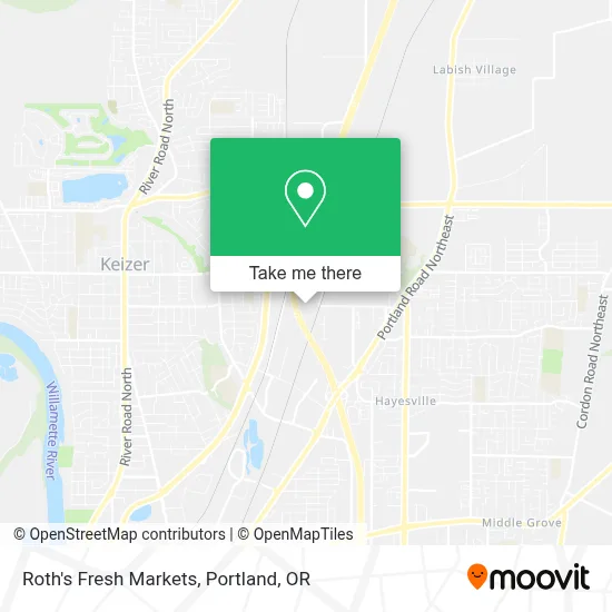 Roth's Fresh Markets map