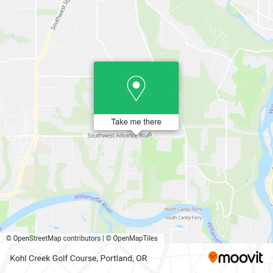 Kohl Creek Golf Course map