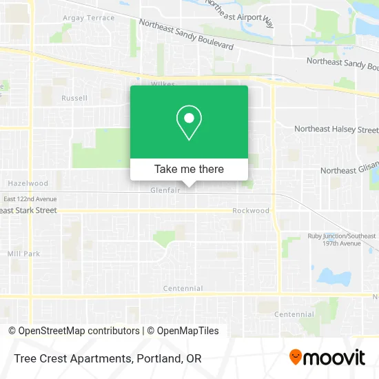Tree Crest Apartments map