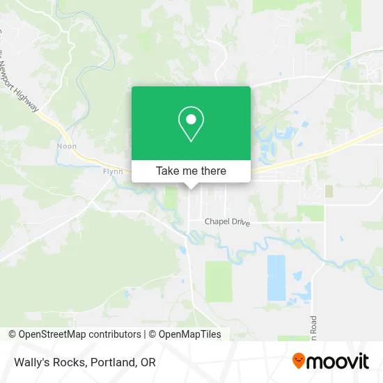 Wally's Rocks map