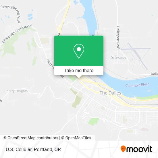 U.S. Cellular map