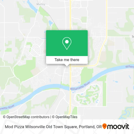 Mod Pizza Wilsonville Old Town Square map