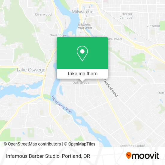 Infamous Barber Studio map