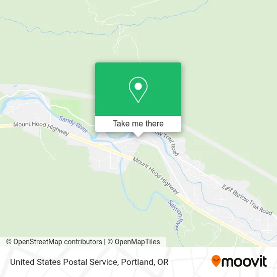 United States Postal Service map