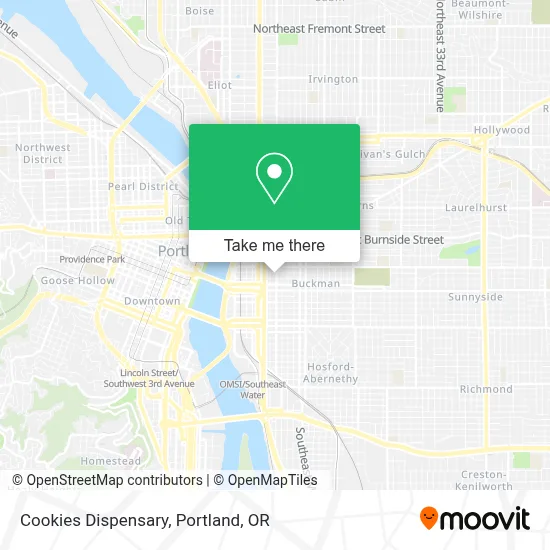 Cookies Dispensary map