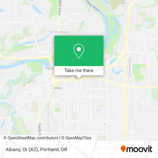 Albany, Or (A2) map