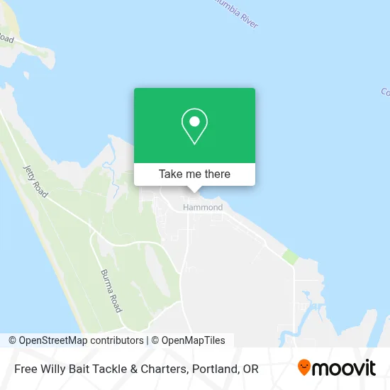 Free Willy Bait Tackle & Charters map