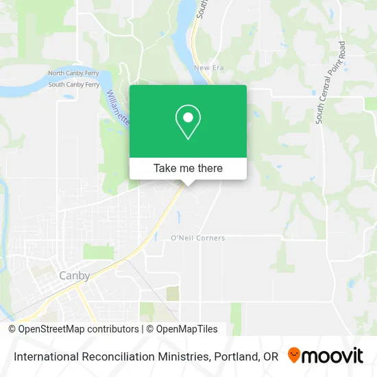 International Reconciliation Ministries map