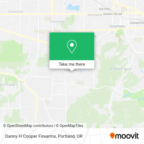 Danny H Cooper Firearms map