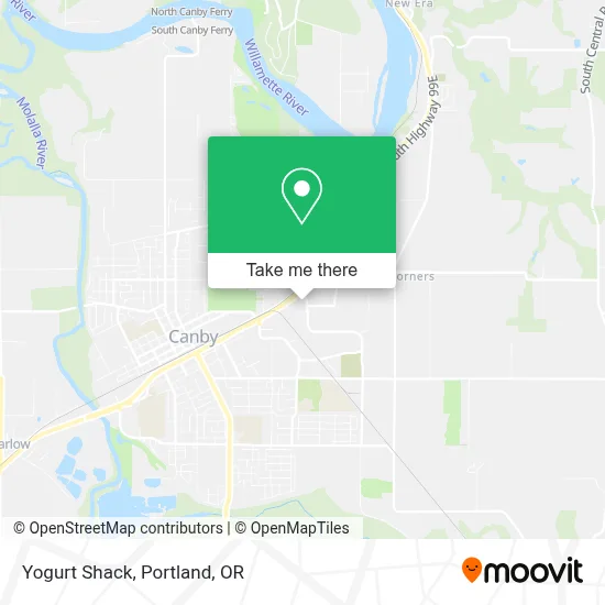 Yogurt Shack map