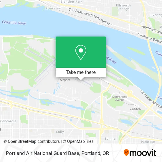 Portland Air National Guard Base map
