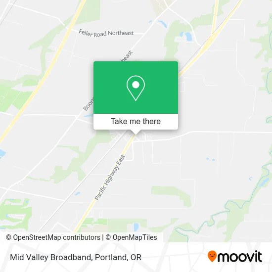 Mid Valley Broadband map