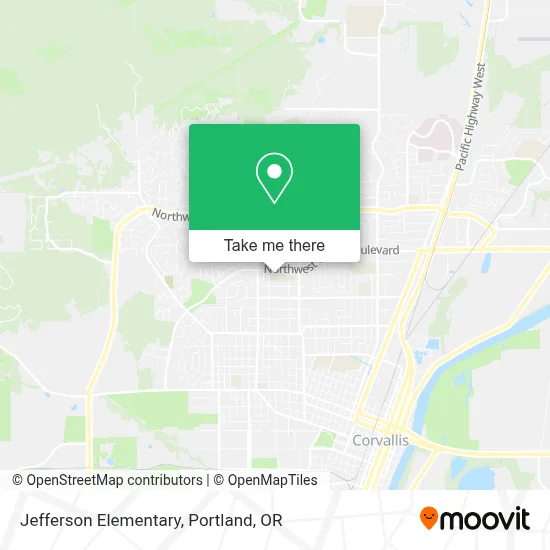Jefferson Elementary map