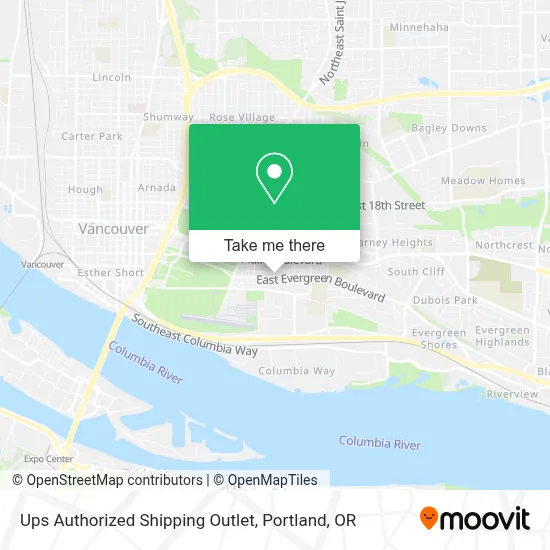Ups Authorized Shipping Outlet map