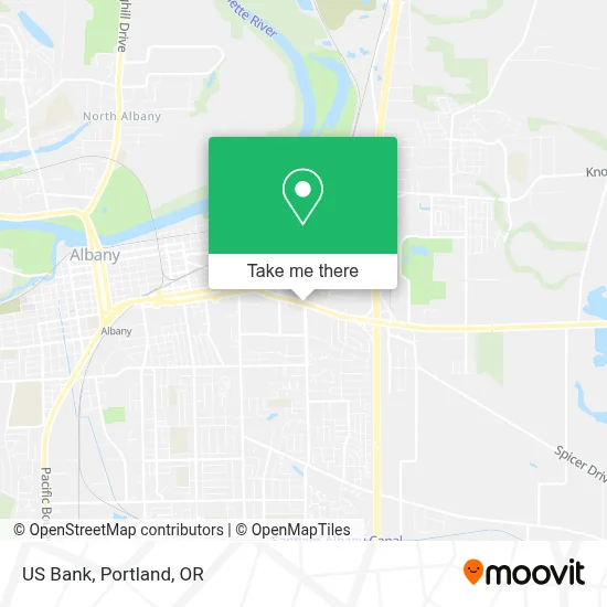 US Bank map