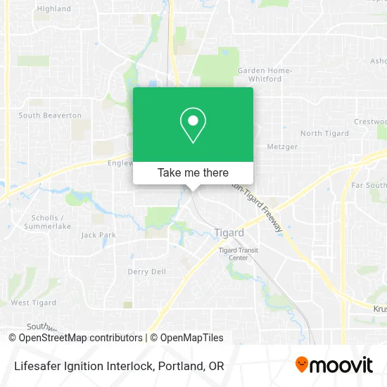 Lifesafer Ignition Interlock map