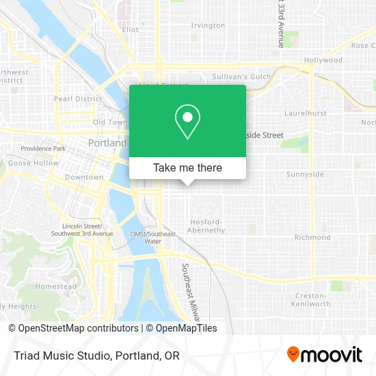 Triad Music Studio map