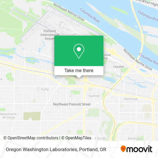 Oregon Washington Laboratories map