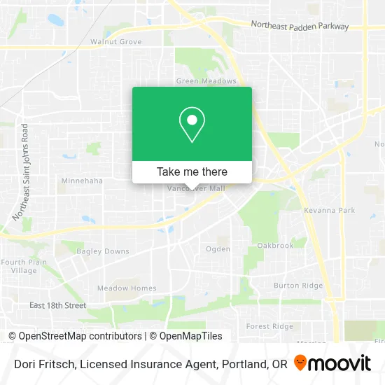 Dori Fritsch, Licensed Insurance Agent map