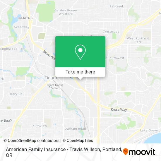 American Family Insurance - Travis Willson map