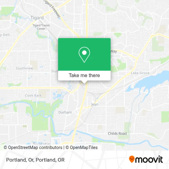 Portland, Or map