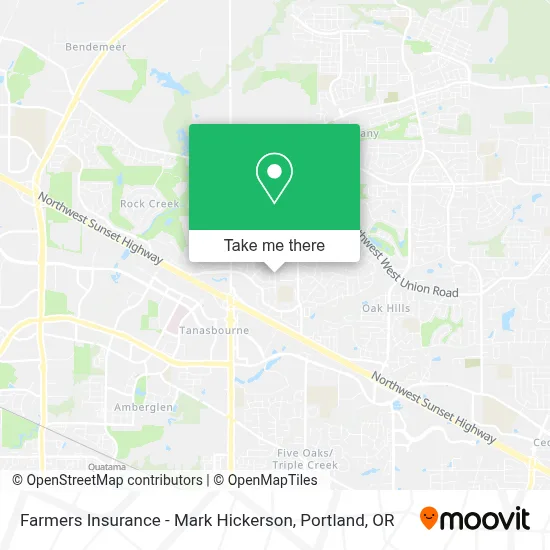 Farmers Insurance - Mark Hickerson map