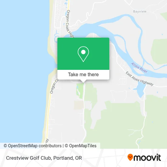 Crestview Golf Club map