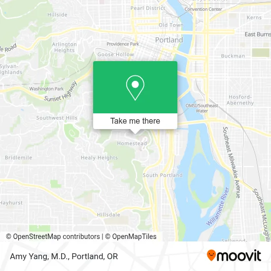 Amy Yang, M.D. map