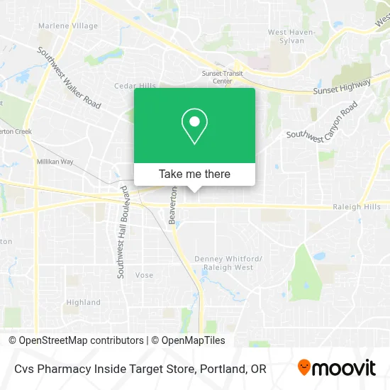 Cvs Pharmacy Inside Target Store map