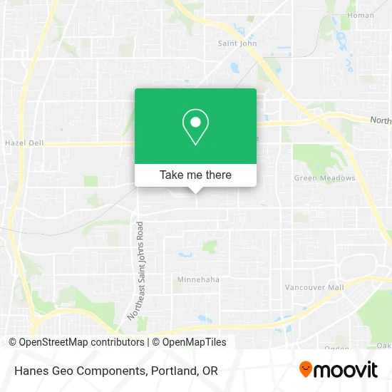 Hanes Geo Components map