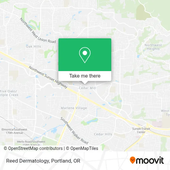 Reed Dermatology map