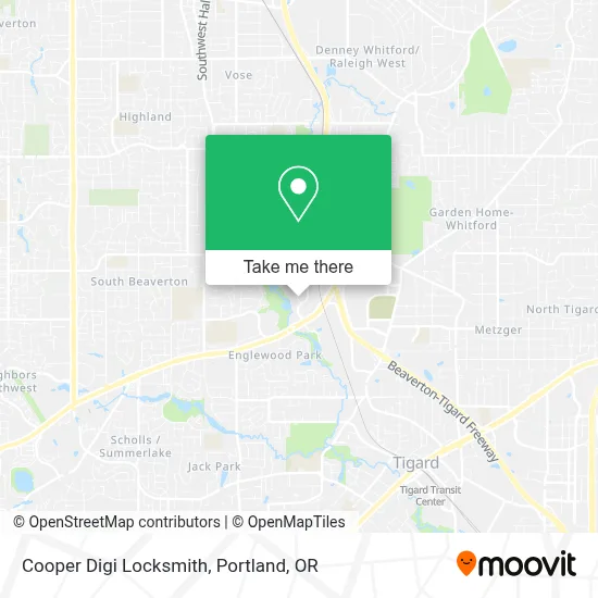 Cooper Digi Locksmith map