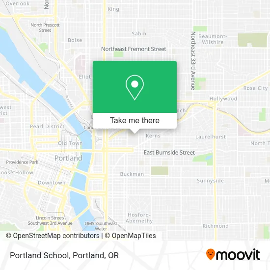 Portland School map