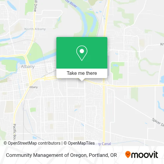 Community Management of Oregon map
