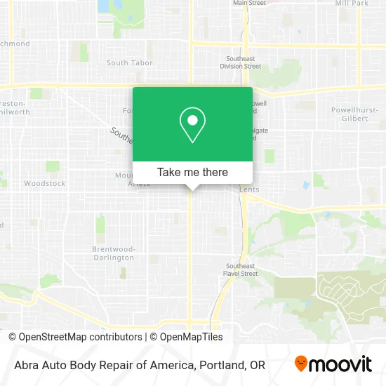 Abra Auto Body Repair of America map