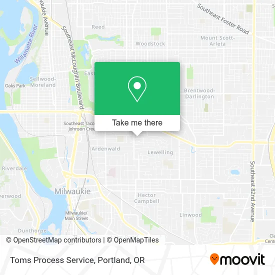 Toms Process Service map
