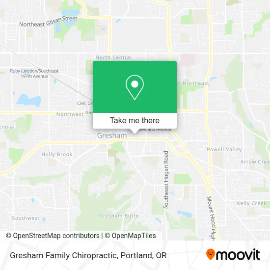 Gresham Family Chiropractic map