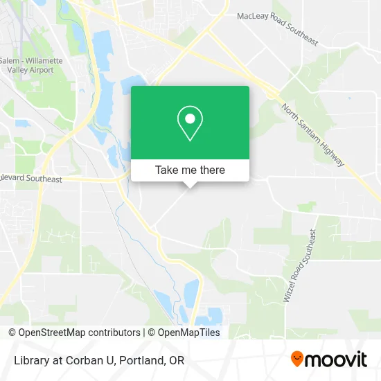 Library at Corban U map
