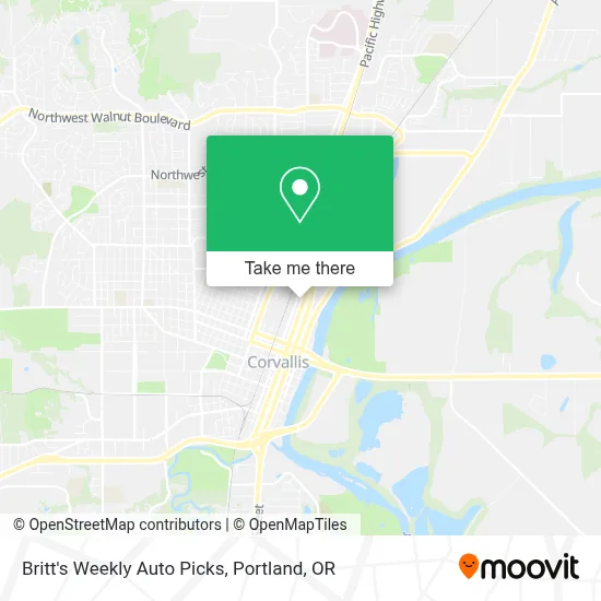 Britt's Weekly Auto Picks map