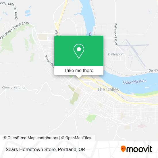 Sears Hometown Store map