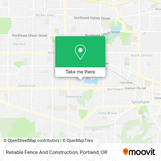 Reliable Fence And Construction map