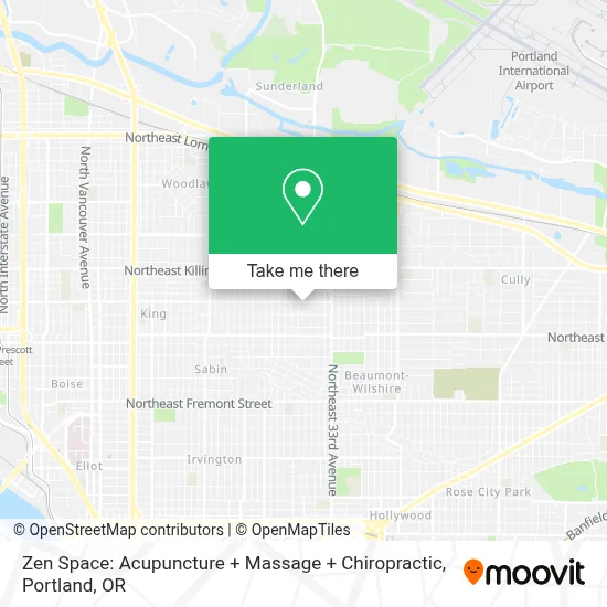 Zen Space: Acupuncture + Massage + Chiropractic map