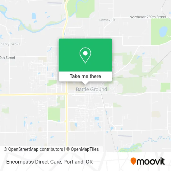 Encompass Direct Care map