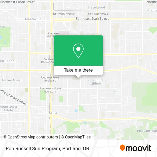 Ron Russell Sun Program map
