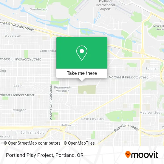 Portland Play Project map